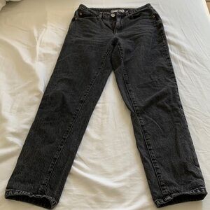 Black mom jeans, garage denim, size 25
